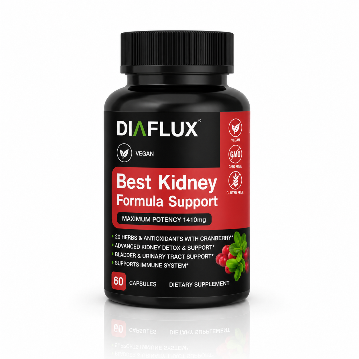 Vegan Kidney Support – 60 Capsules