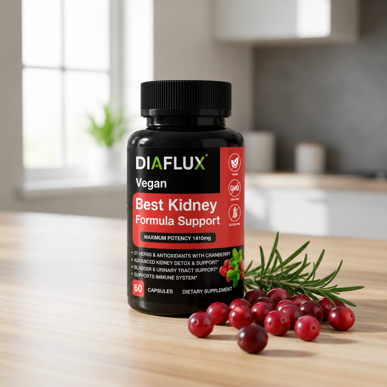 Vegan Kidney Support – 60 Capsules